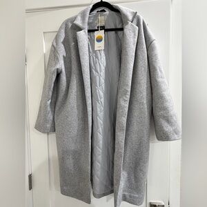 Vuori Women's Light Gray Trench Coat